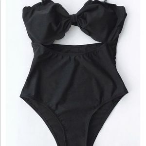 Cupshe Black cut out bathing suit